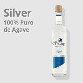Imagen de Botella de Tequila El Charro Blanco